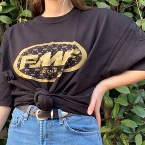 Vintage 90s Black FMF Racing Men's Tee